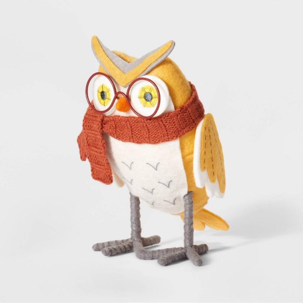 Harvest Featherly Friends Owl Decorative Figurine - Hyde & EEK! Boutique™